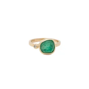 Emersyn - Emerald & Diamond Ring