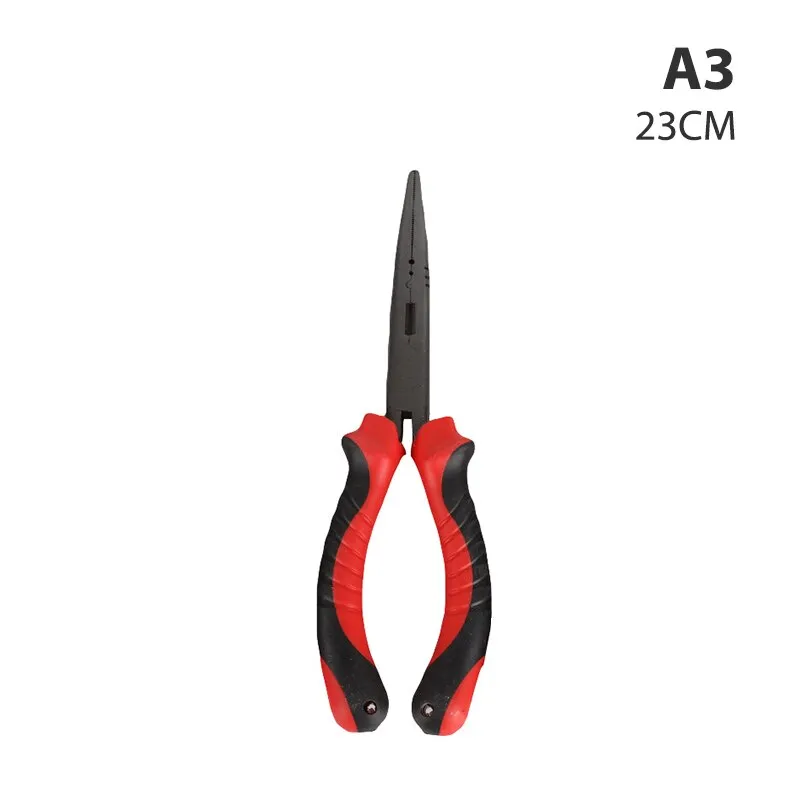 Fishing Pliers Long Nose Needle Nose Pliers  Grip Split Ring Pliers Hook Remover Crimper 6 / 7 / 9 inch