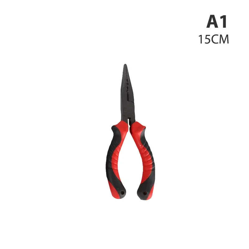 Fishing Pliers Long Nose Needle Nose Pliers  Grip Split Ring Pliers Hook Remover Crimper 6 / 7 / 9 inch