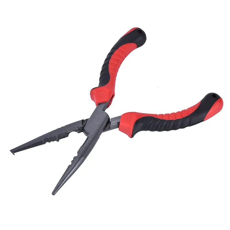 Fishing Pliers Long Nose Needle Nose Pliers  Grip Split Ring Pliers Hook Remover Crimper 6 / 7 / 9 inch