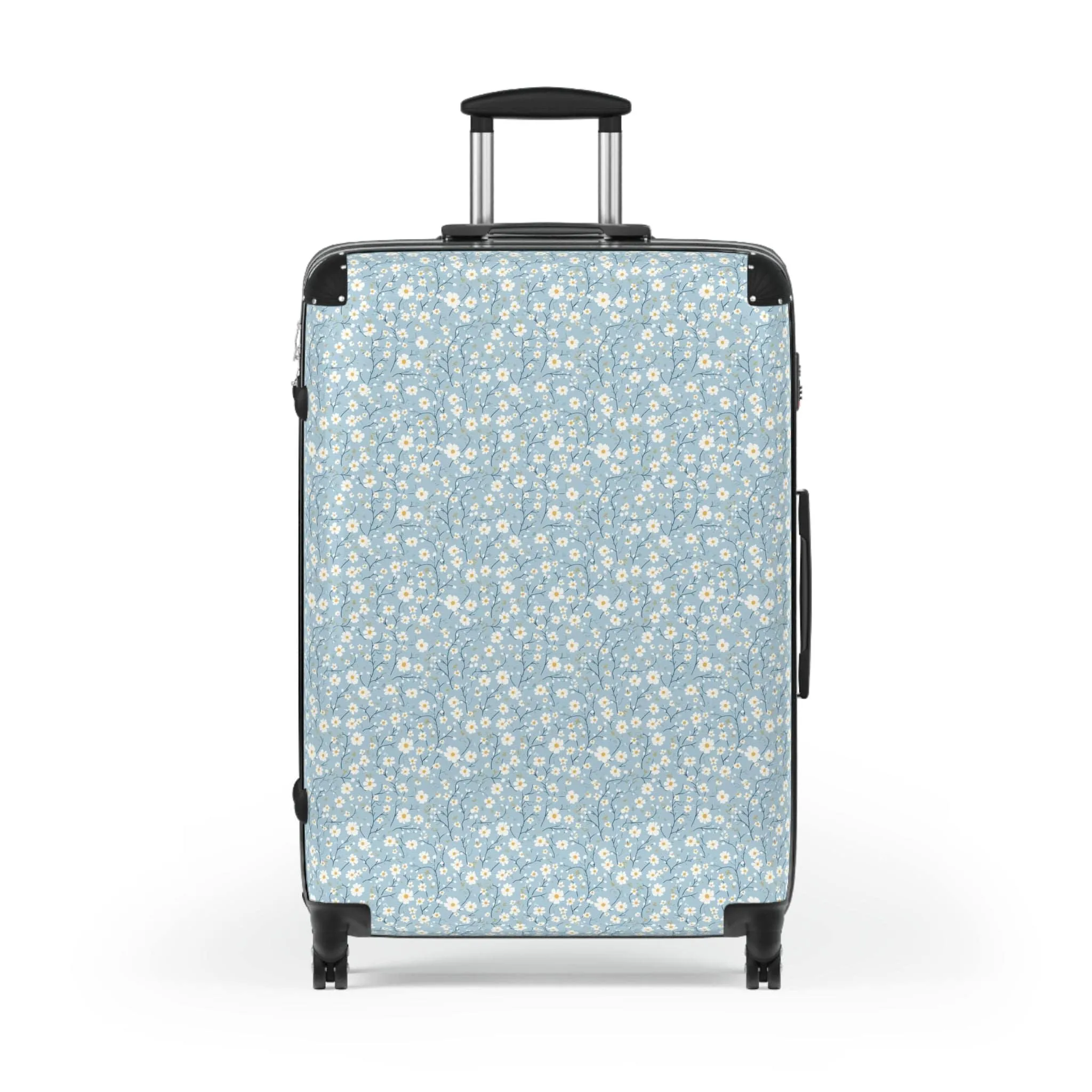 Floral Design Suitcase - Stylish Travel Luggage for Adventurers