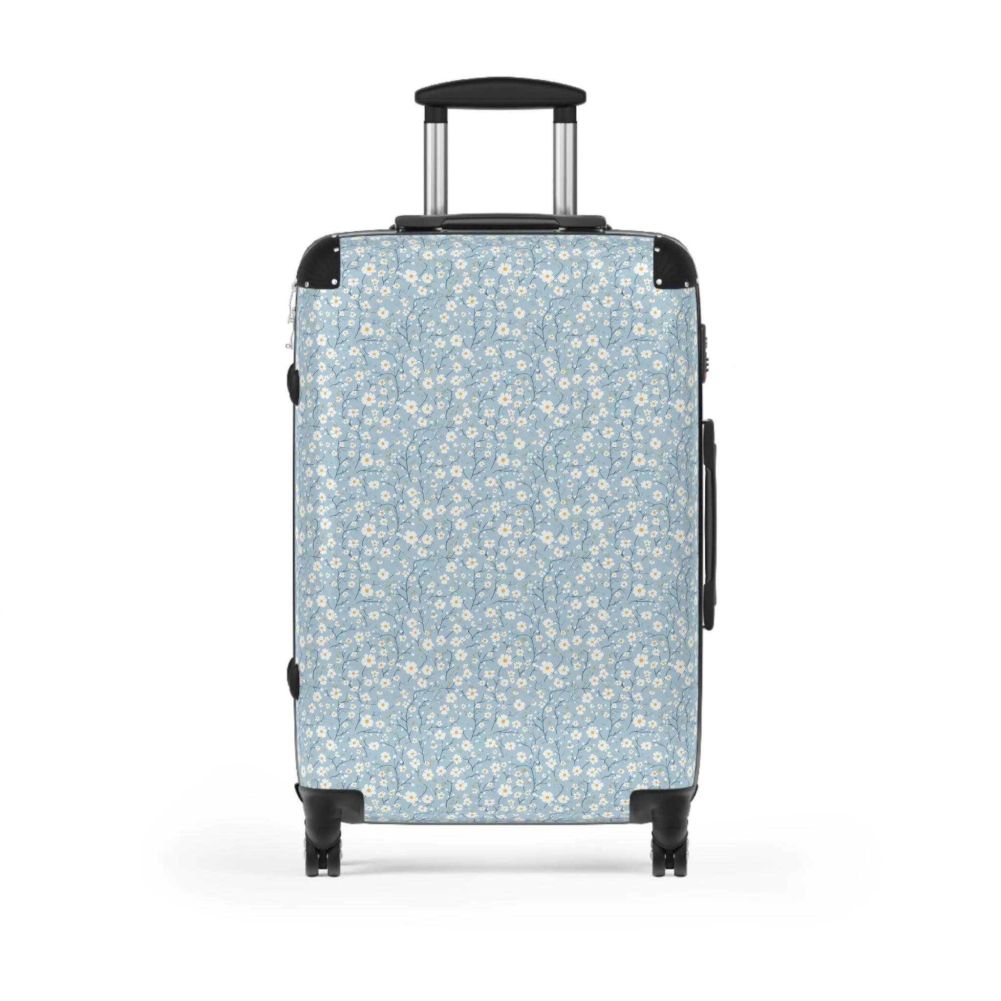 Floral Design Suitcase - Stylish Travel Luggage for Adventurers