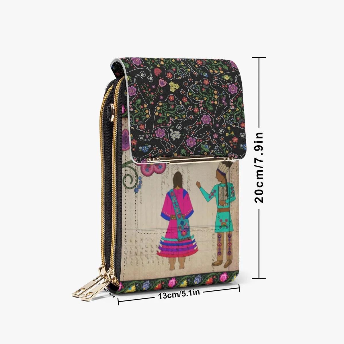 Floral Ledger Sweathearts Mobile Phone Chest Bag