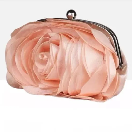 Flower Corsage Bridal Clutch