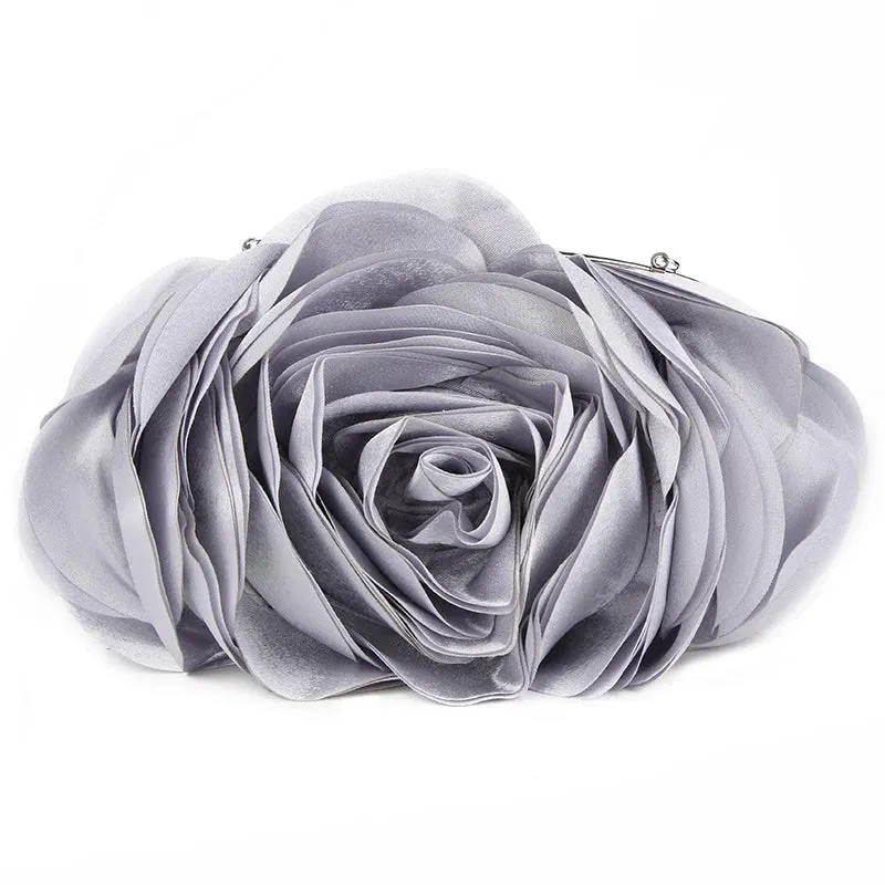 Flower Corsage Bridal Clutch