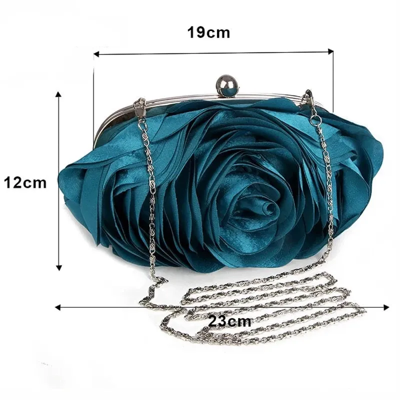 Flower Corsage Bridal Clutch