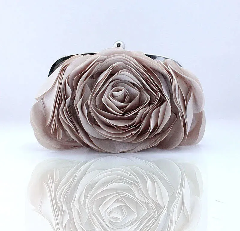 Flower Corsage Bridal Clutch