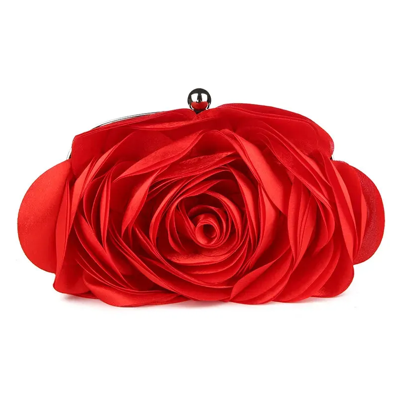 Flower Corsage Bridal Clutch