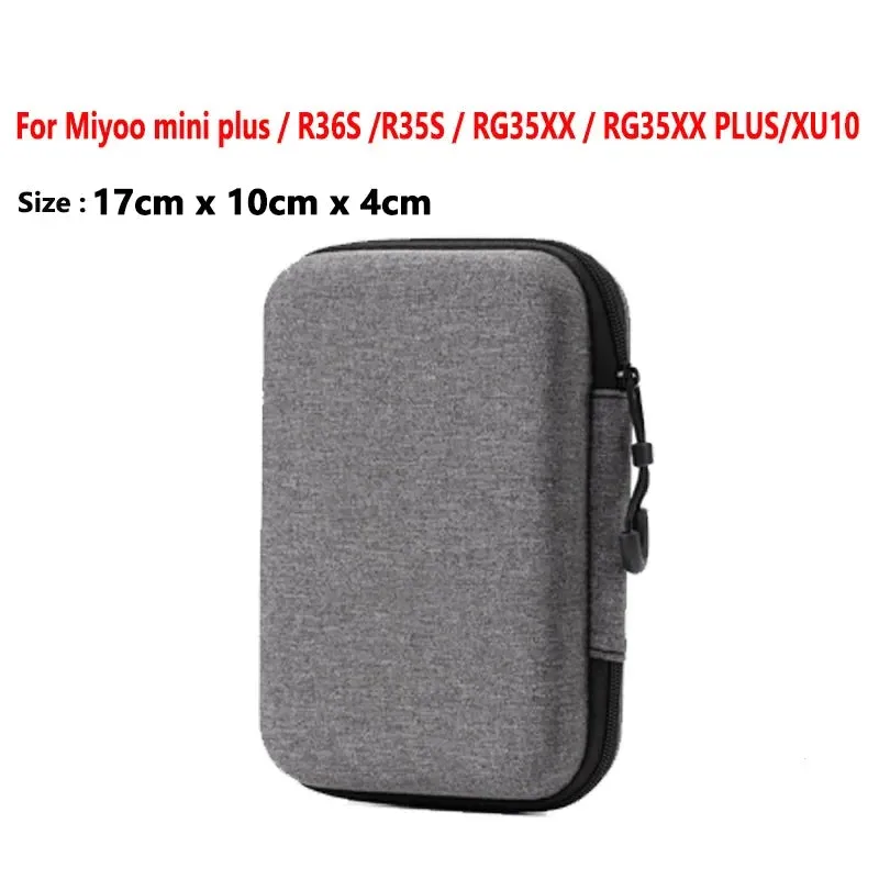 For R36S/R35xx plus, Miyoo Game Console Storage Bag Hard Portable Protect Game Carry Case