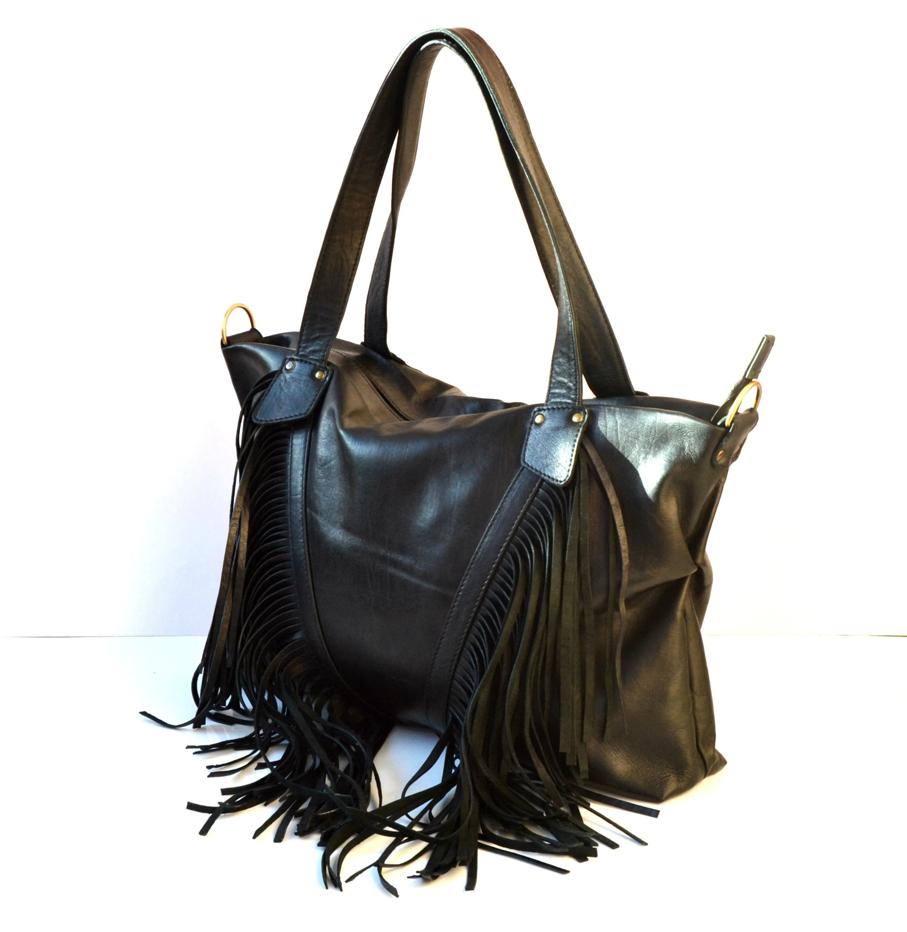 Fringe Leather Purse