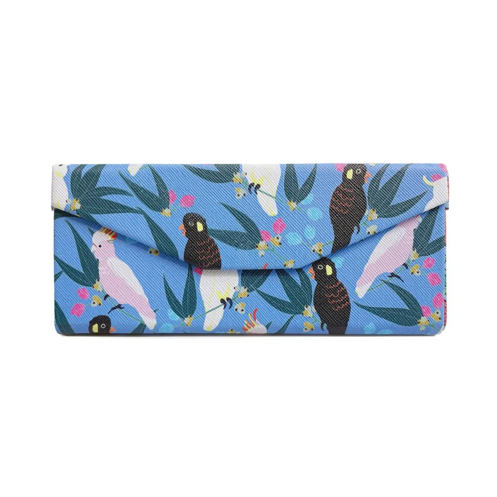 Glasses Case: Cockatoos Flora