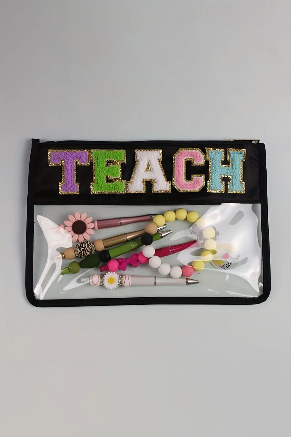 Glitter Teach Clear Makeup Bag | PRE ORDER