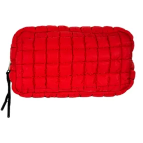 GZ-4282 Puffer Quilted Makeup Bag Red