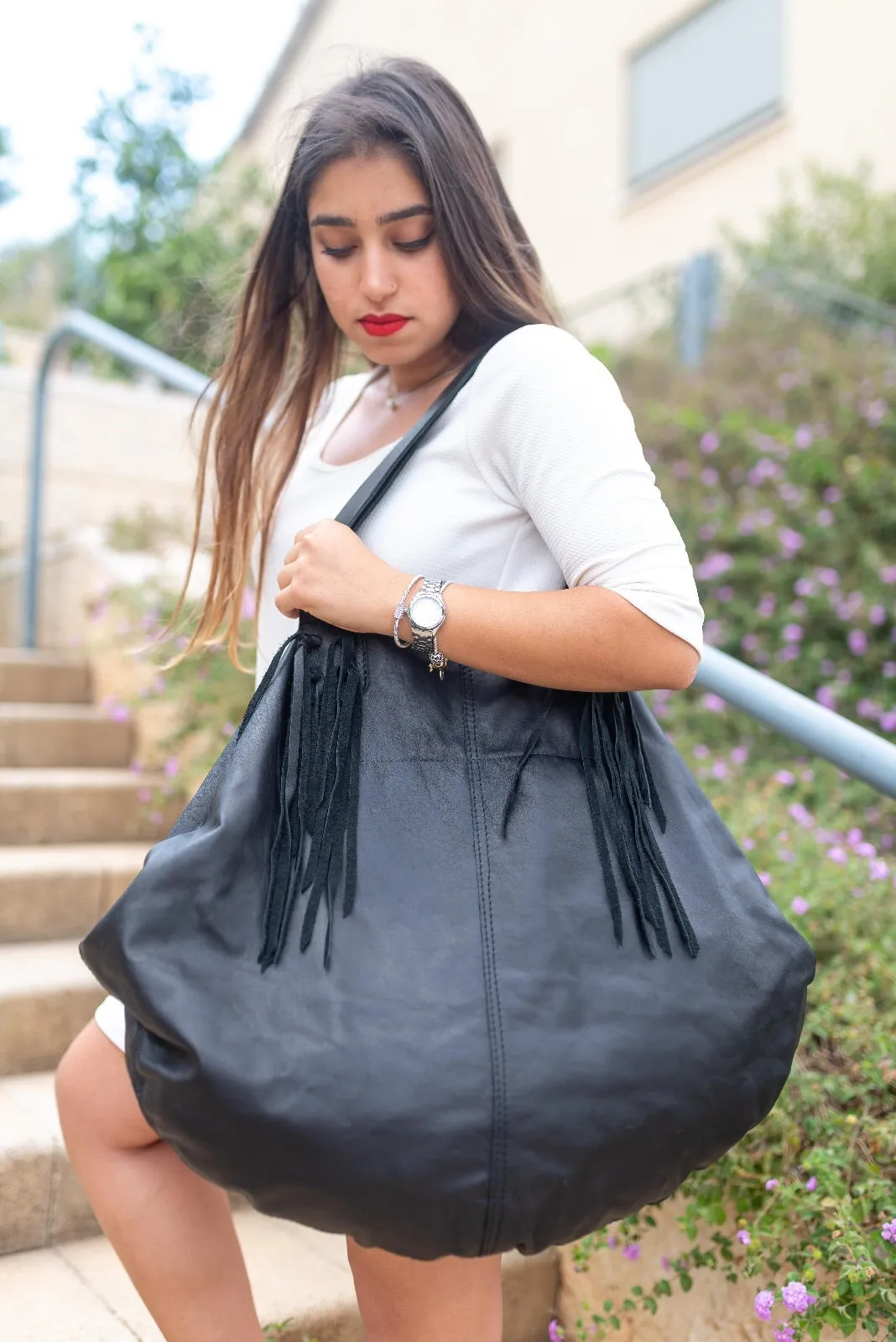 Hobo bag /Black hobo bag