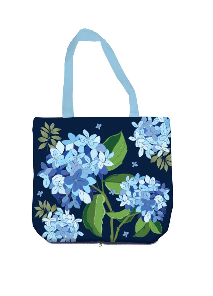 Hydrangea Compact Tote by Evergreen