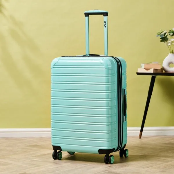 iFLY Fibertech 3pcs Premium Hard Shell Travel Suitcase Set (Mint Green)