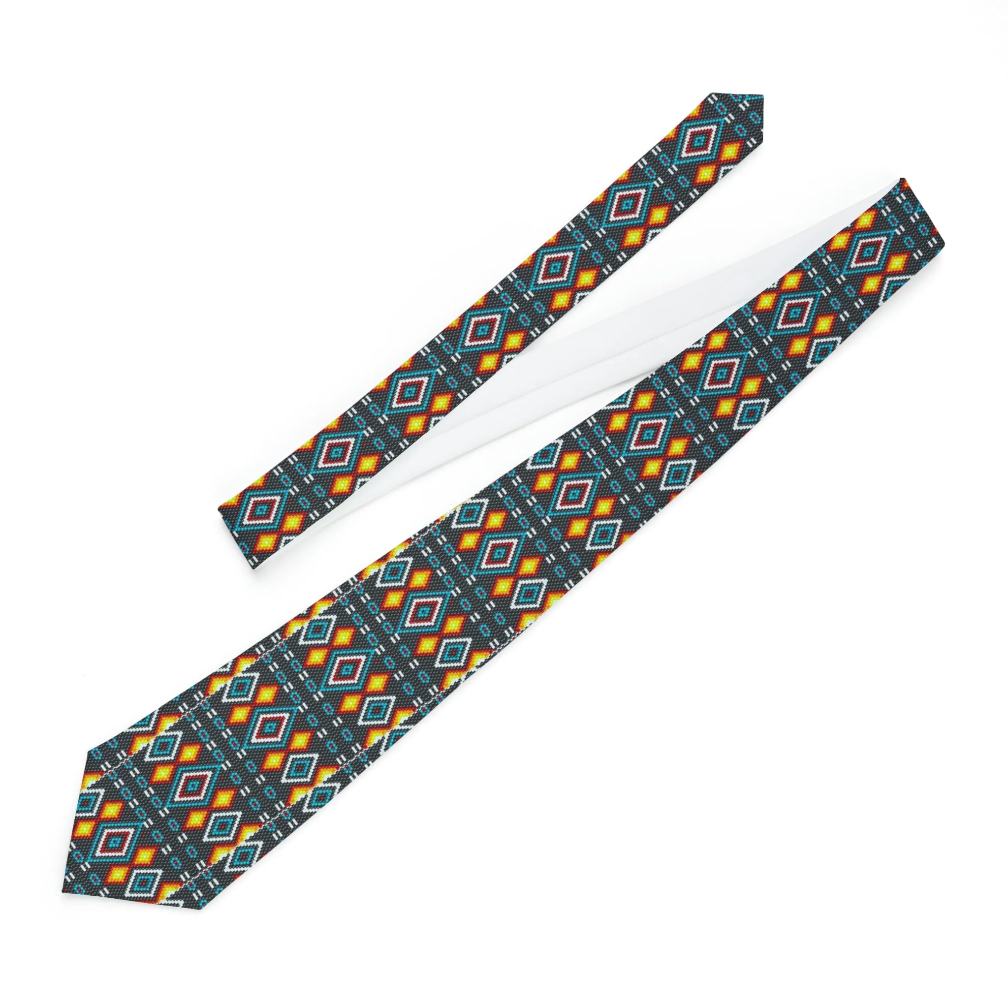 Indigenous beaded design Necktie