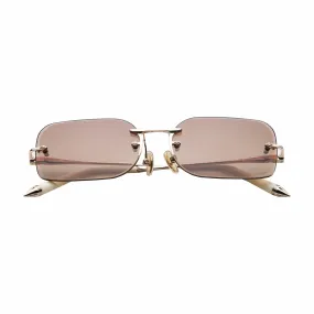 James Oro Brown Tint Siren Sunglasses (Brown)