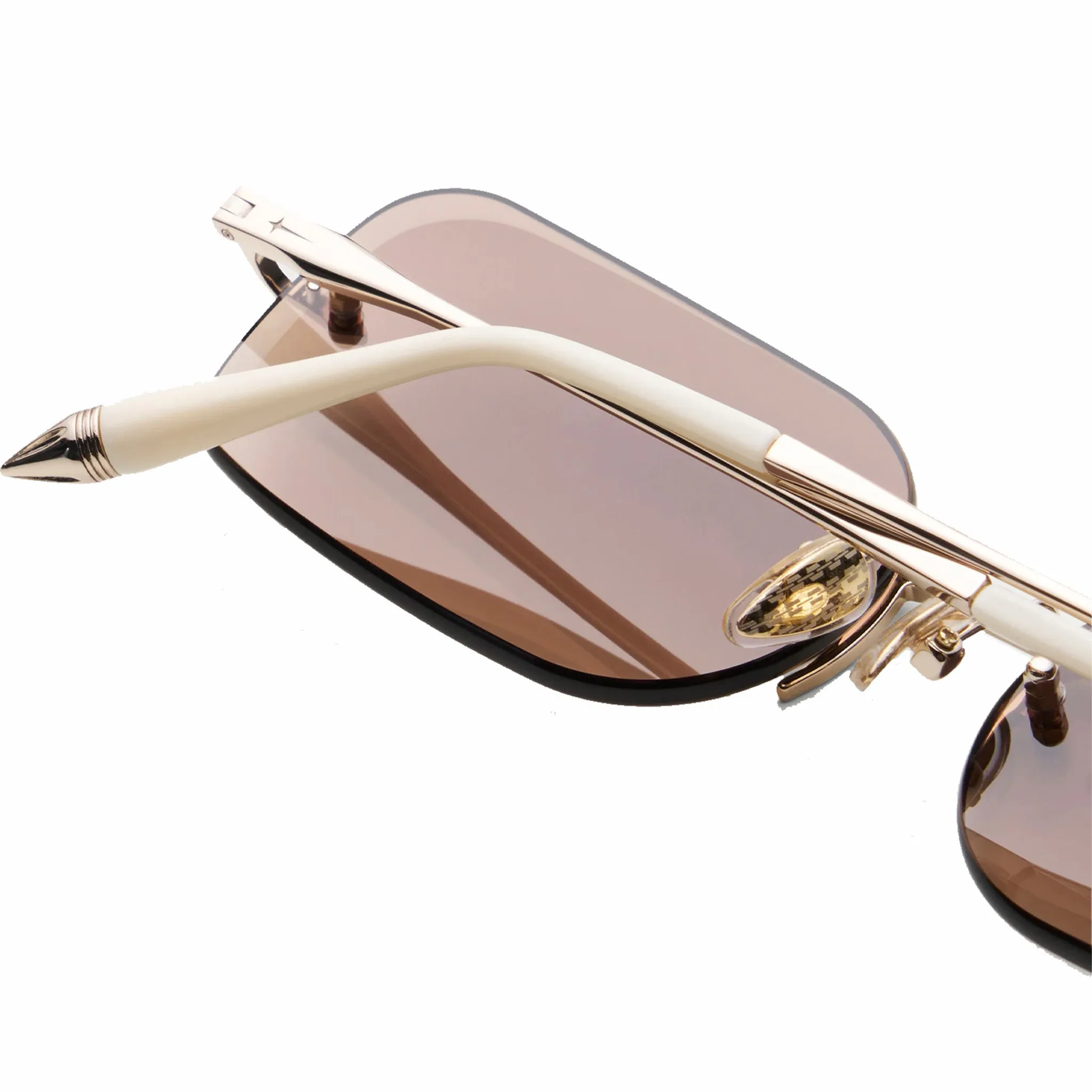 James Oro Brown Tint Siren Sunglasses (Brown)