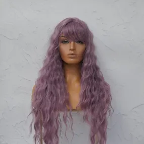 KAYLA Purple Fringe Wig