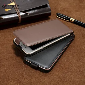 KISSCASE Retro Leather Case For Samsung Galaxy S4 mini S3 S7 Edge S6 Edge S5 S8 S8 Plus iPhone 6 6s Plus 7 7 Plus 5 5s SE Case