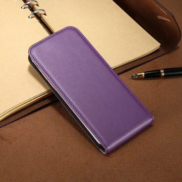 KISSCASE Retro Real Genuine Leather Case for iPhone 4 4S 4G 5 5s SE 5G 6 6s Plus Cases Luxury Flip Leather Phone Cover Coque