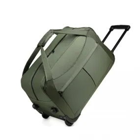 Kono Foldable Large Capacity Trolley Travel Bag - Green | Lightweight & Durable