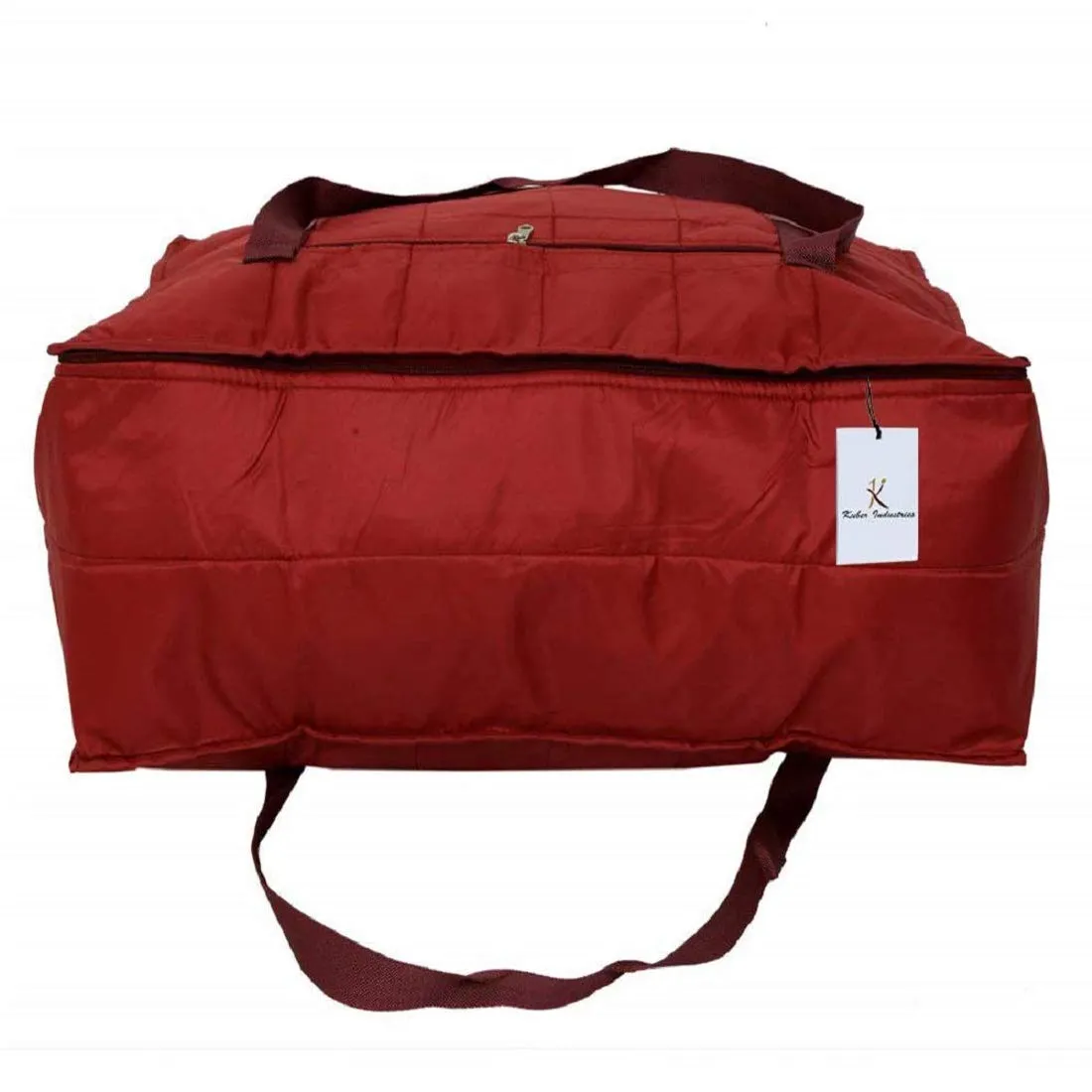 Kuber Industries Parachute 2 Pieces Jumbo Attachi Bag Travel Handbag Storage Carrying Bag, Blanket Cover, Duffle, Travel Multi -Purpose Bag (Maroon) CTKTC034666