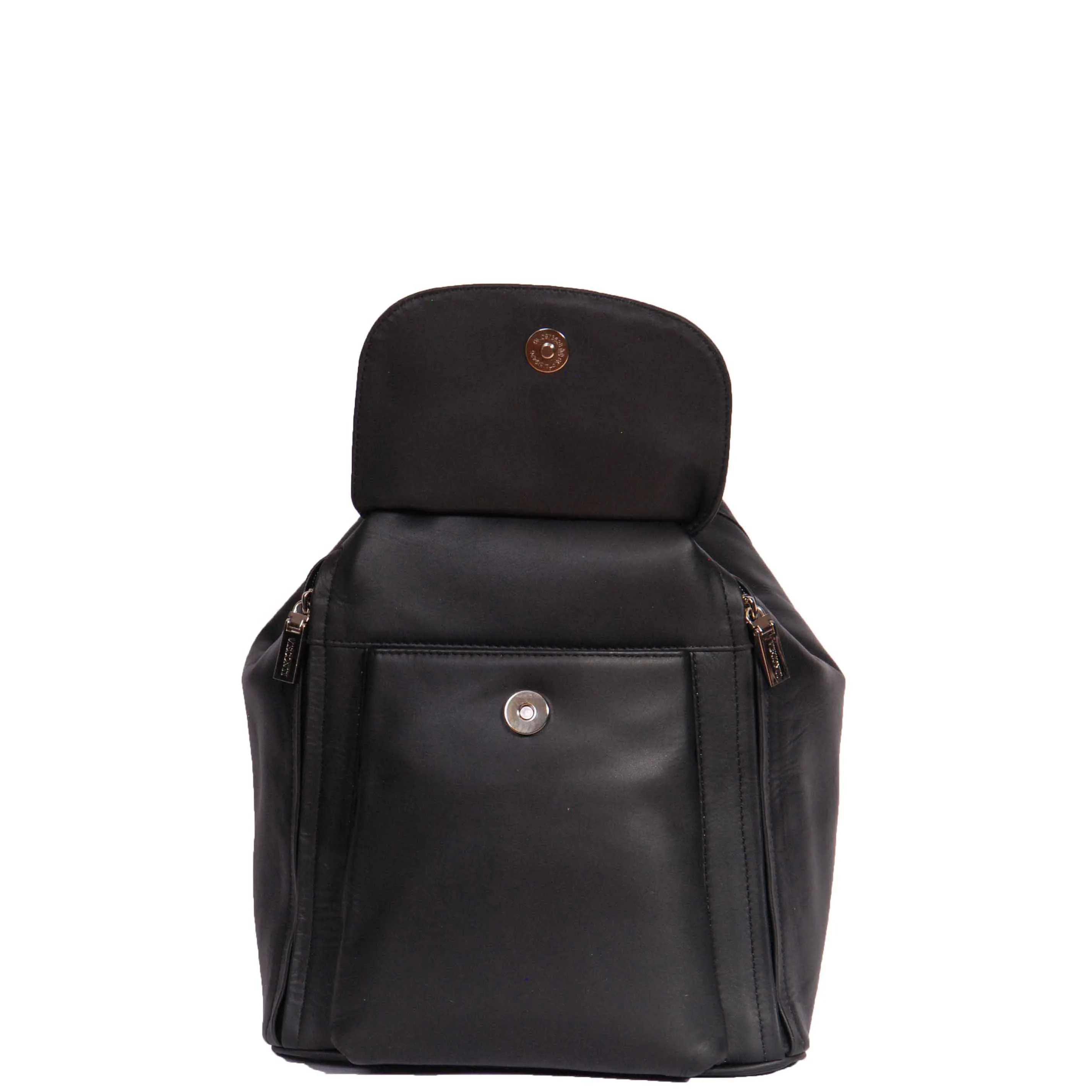 Ladies Leather Backpack Rome Black