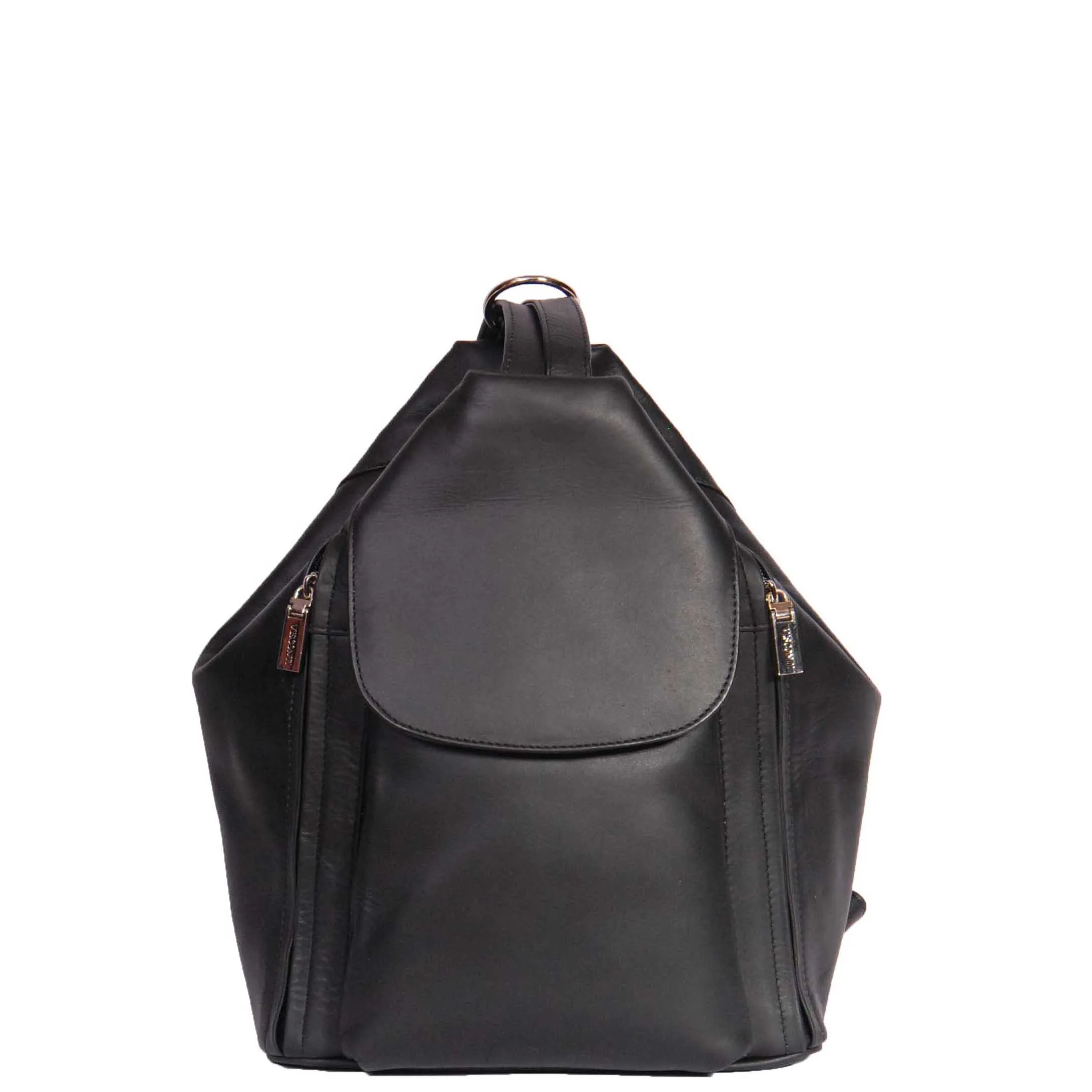 Ladies Leather Backpack Rome Black