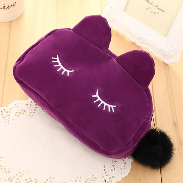 Ladybabag Women Day Clutches Cute fashion Girl Cat Cartoon Bag