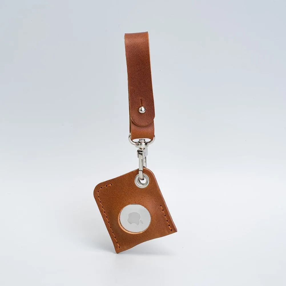 Leather AirTag bag charm