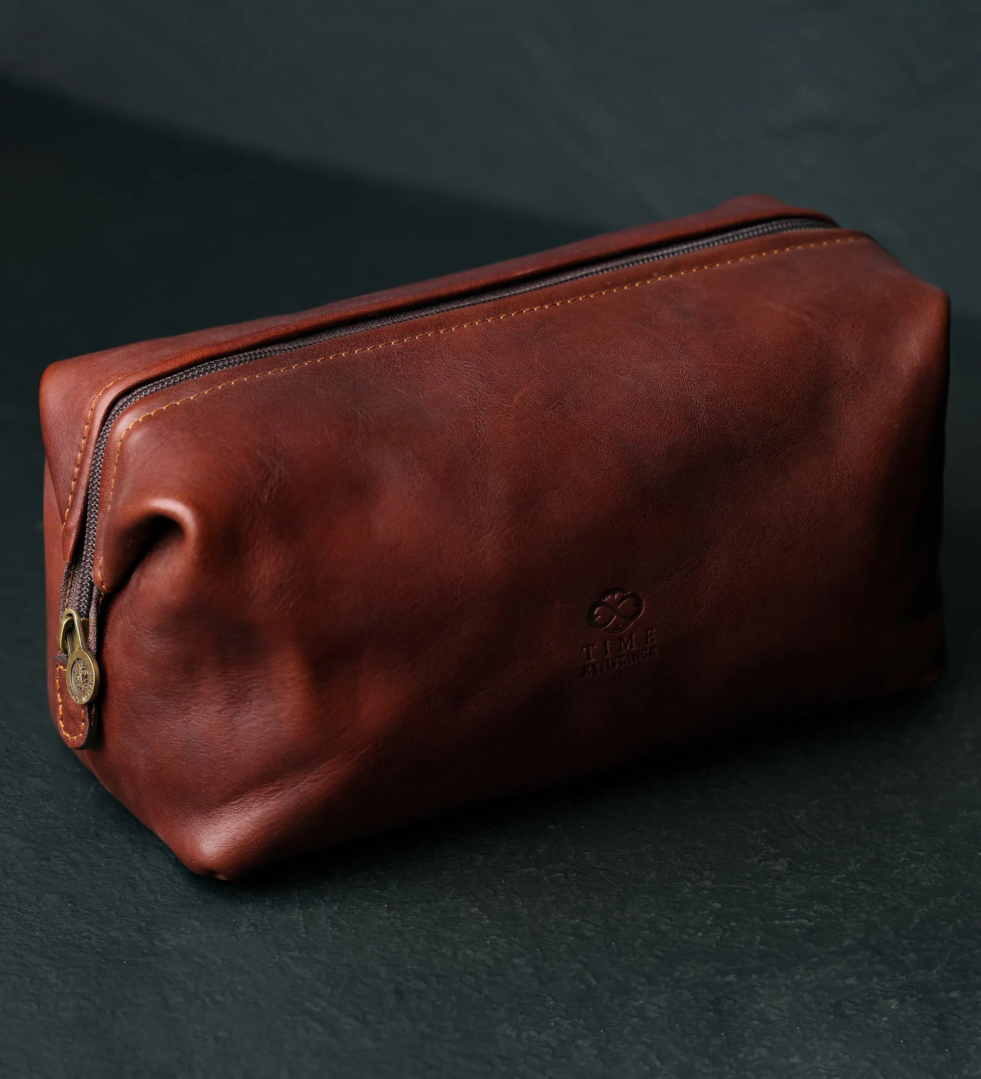 Leather Toiletry Bag for Women - Four Past Midnight