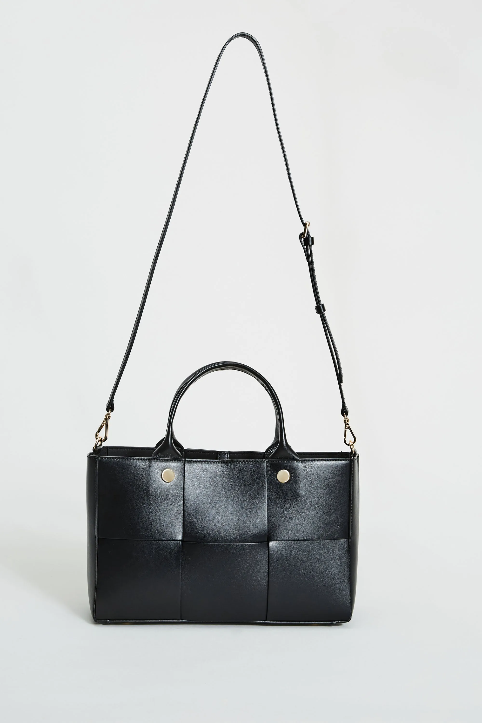 Leather Weave Handbag