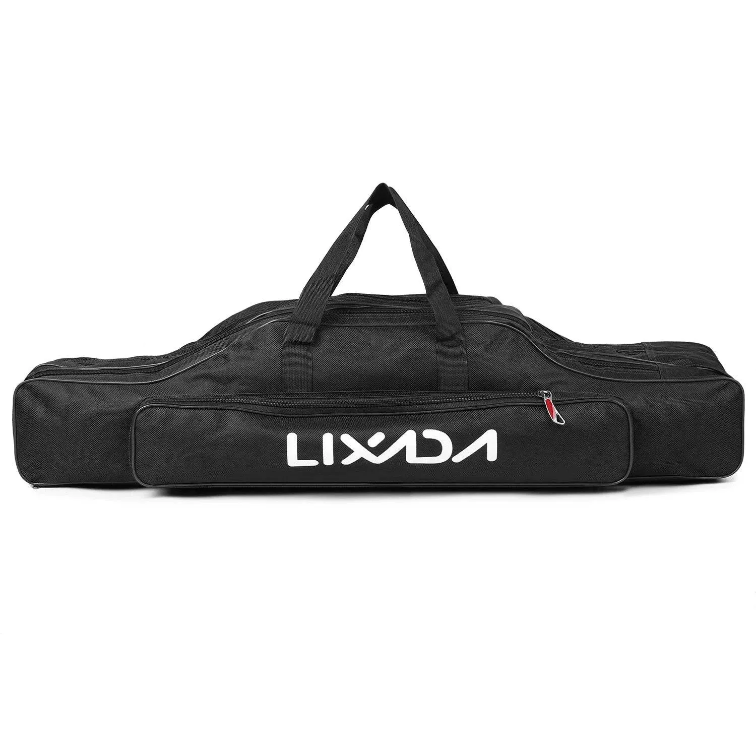 Lixada 3-Layer Portable Folding Fishing Rod Bag 90cm/120cm/150cm Fishing Tackle Case Multifunctional Fishing Rod Bags Case