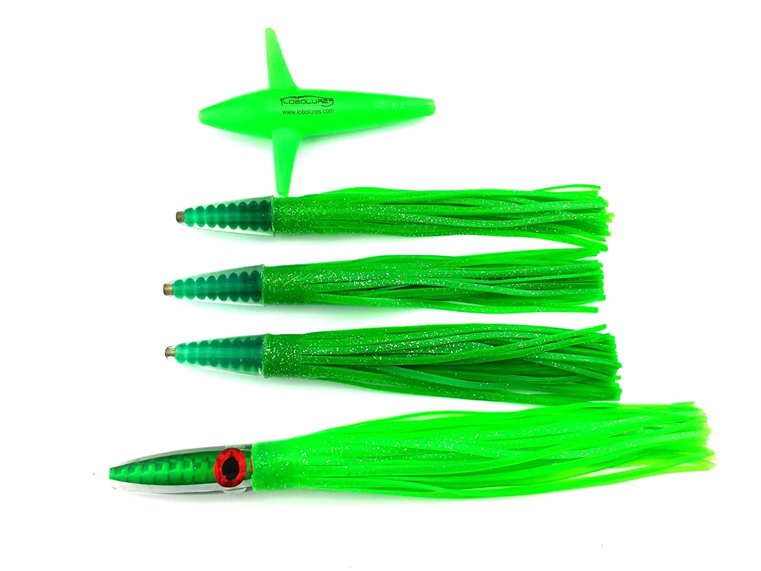 Lobo Lures #219 Green Tuna Machine Bullet Daisy Chain