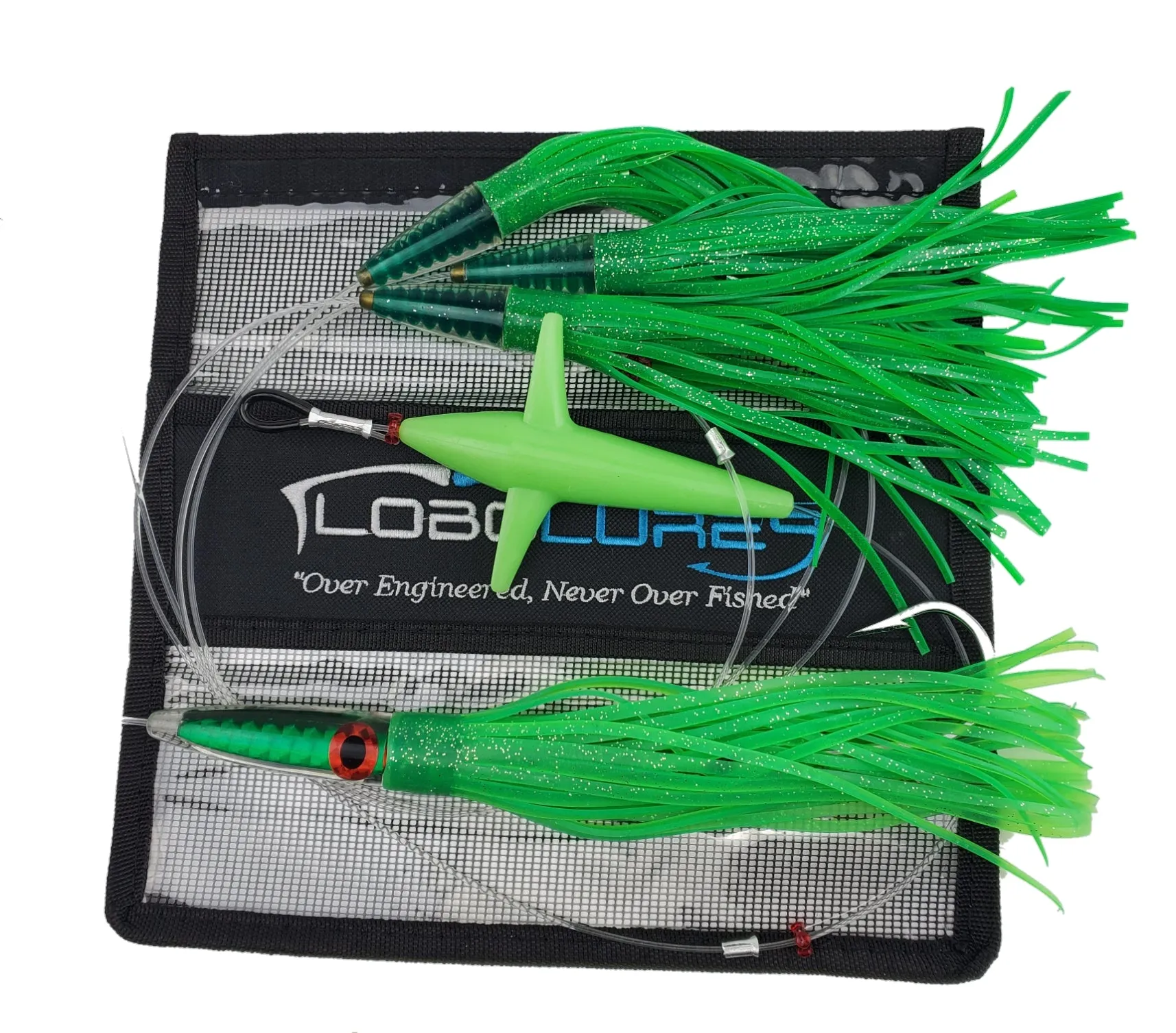 Lobo Lures #219 Green Tuna Machine Bullet Daisy Chain