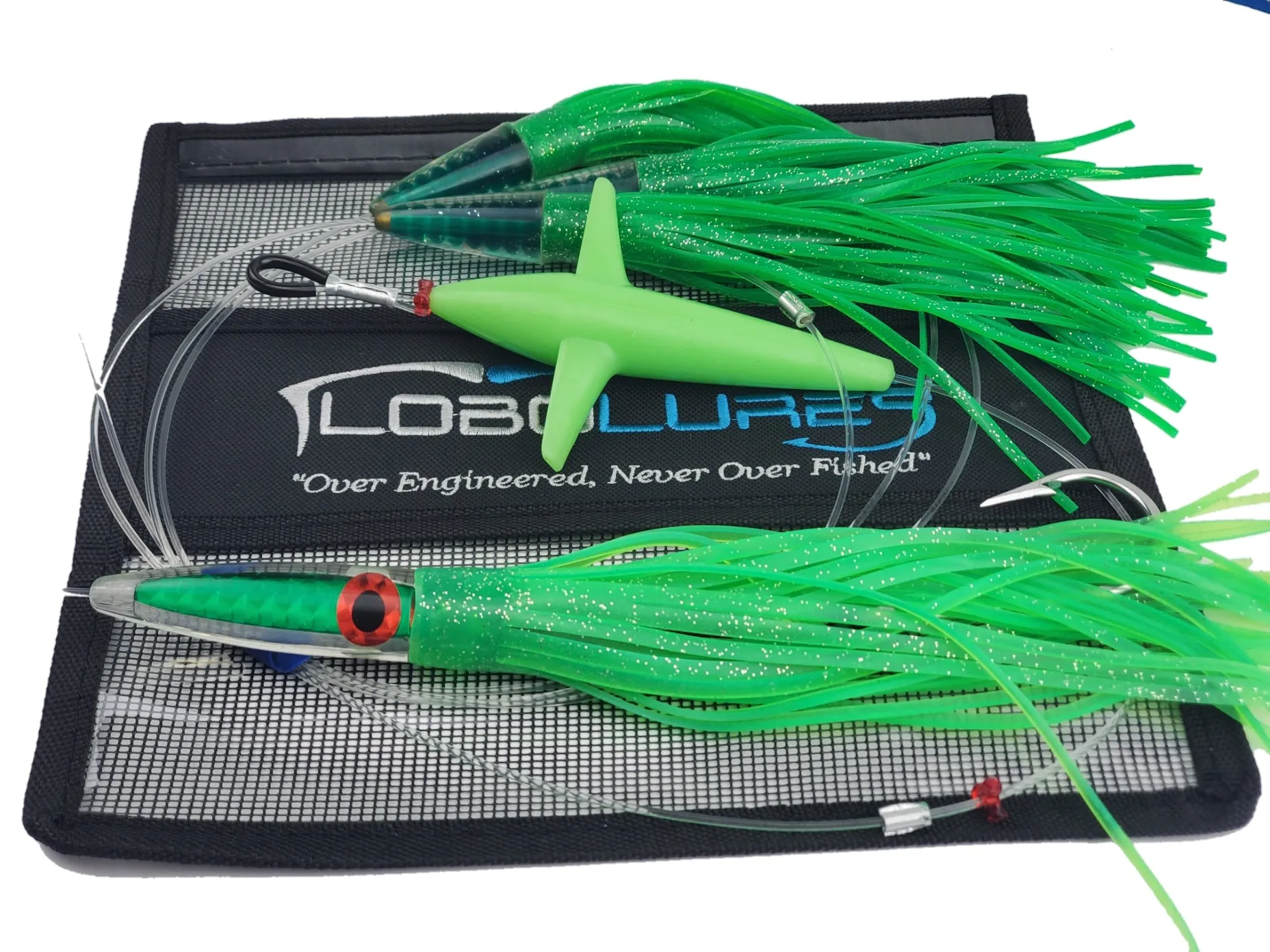 Lobo Lures #219 Green Tuna Machine Bullet Daisy Chain