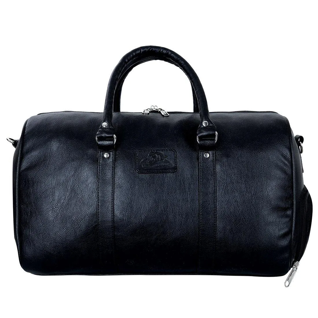 Luxurious Synthetic Leather Travel Duffel Bag with Shoe Compartment