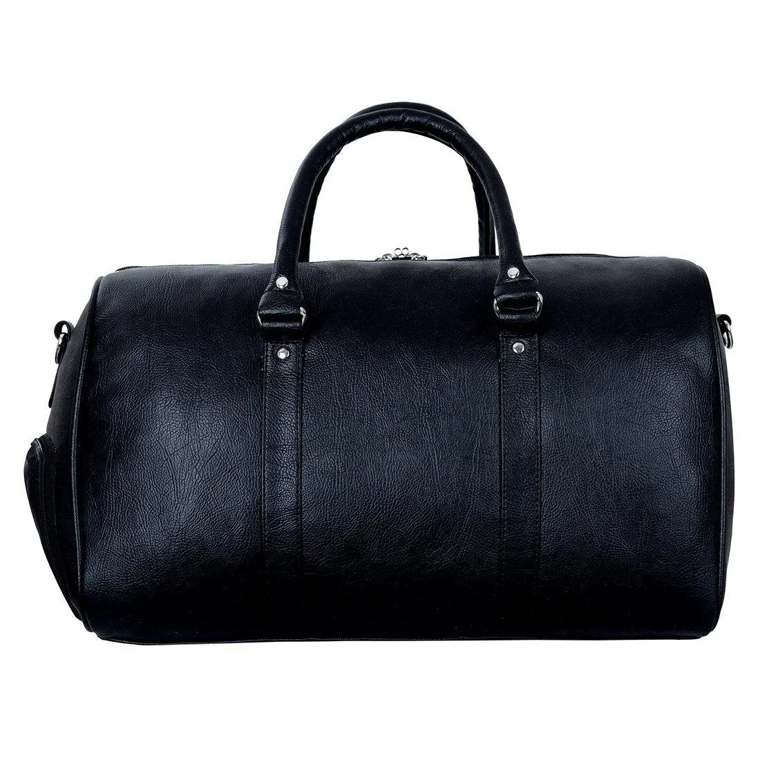 Luxurious Synthetic Leather Travel Duffel Bag with Shoe Compartment