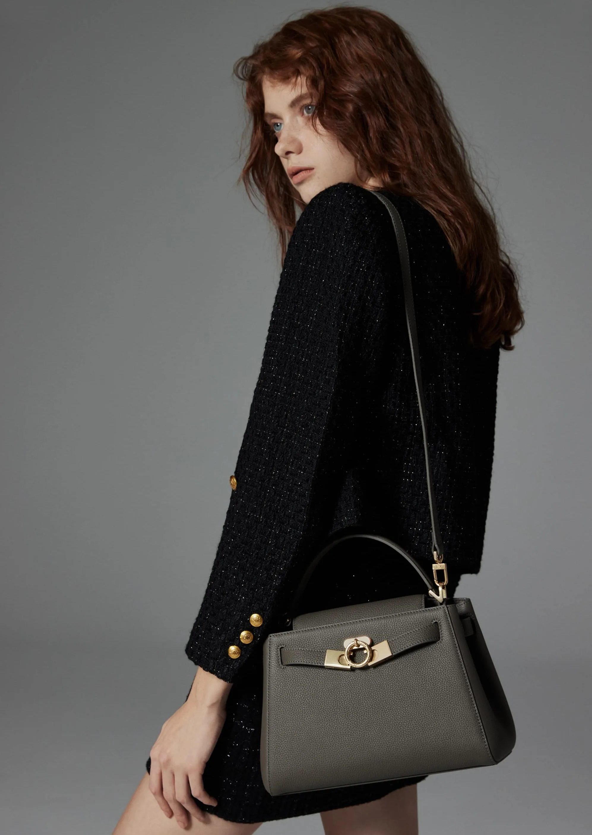 Madison Top Handle Bag - Pebbled