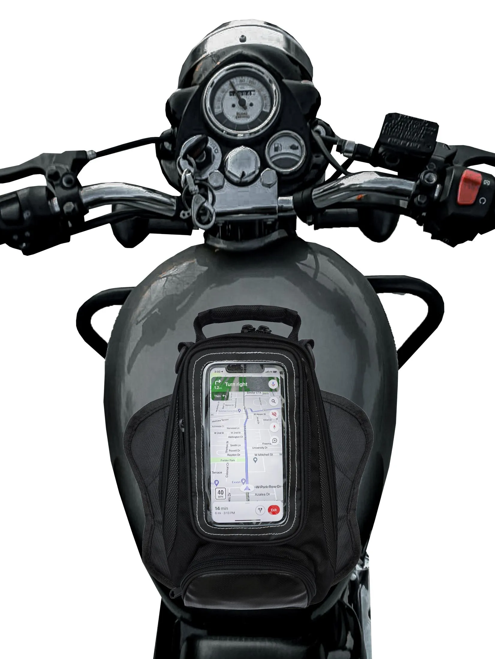 Magnetic Tankbag with Clear Window For GPS