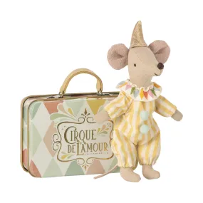 Maileg Clown Mouse in Suitcase