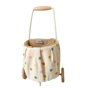 Maileg Mini Trolley, Multi Dots