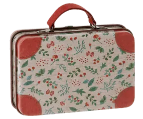 Maileg New Metal Suitcase Holly: Fall Winter Collection