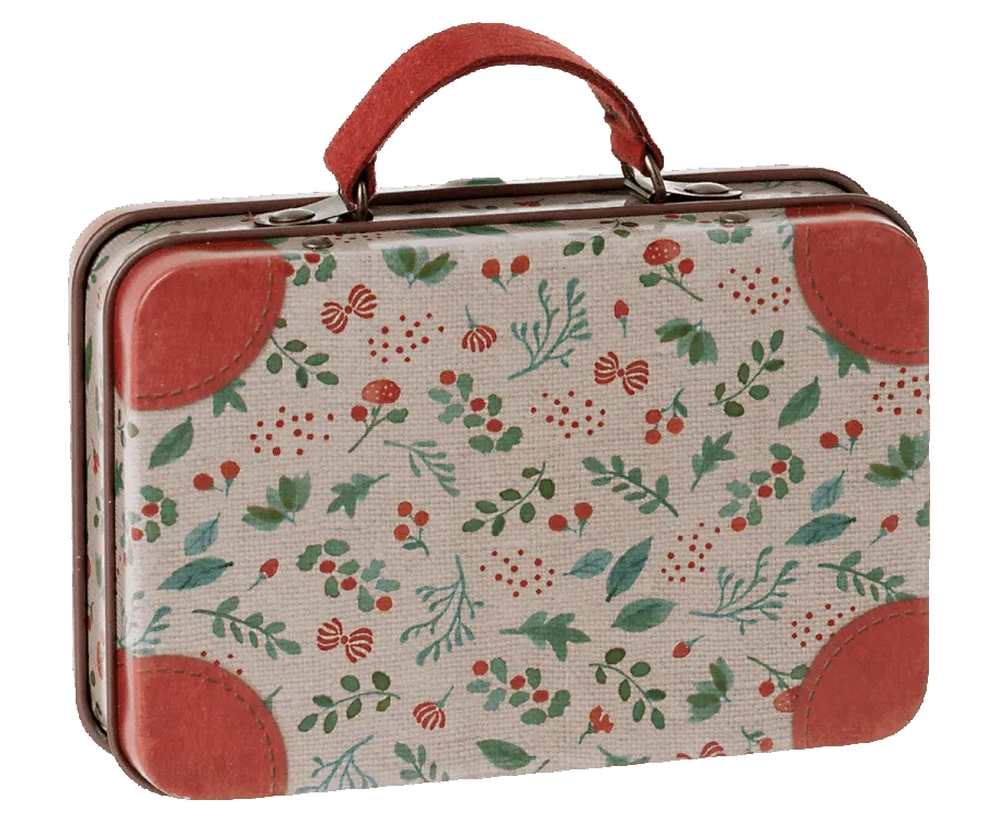 Maileg New Metal Suitcase Holly: Fall Winter Collection