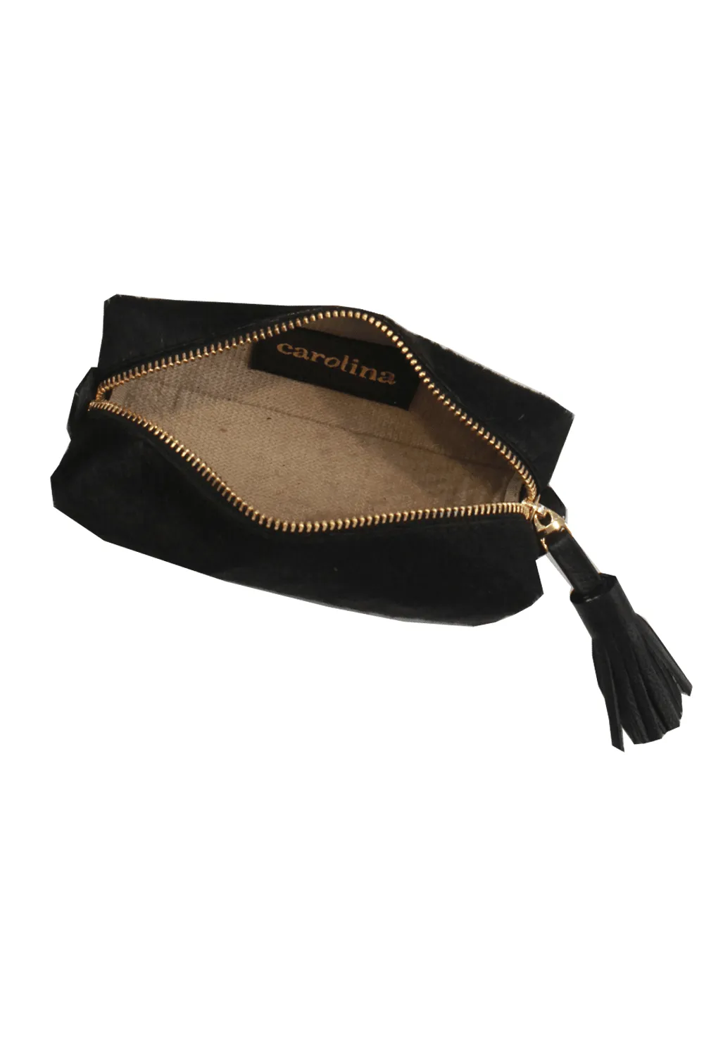 Make up Bag Black Cowhide