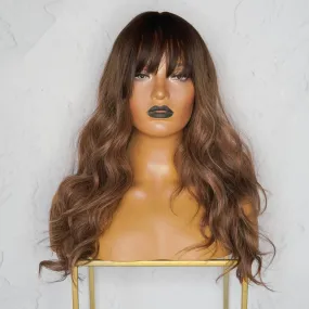 MELINDA Ombre Brown Fringe Wig