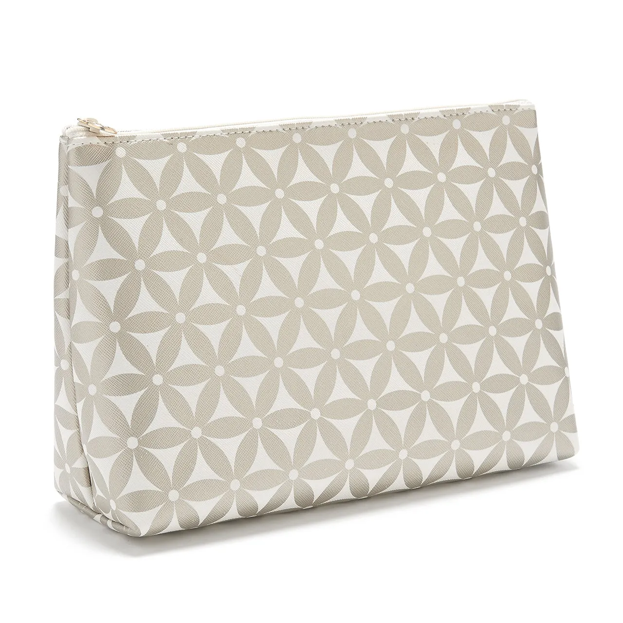 'Mia' Large Makeup Bag in Starflower Gold