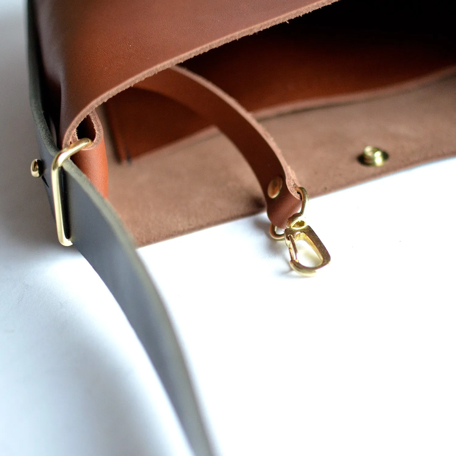 Mini Crossback (crossbody   backpack) - Honey Leather